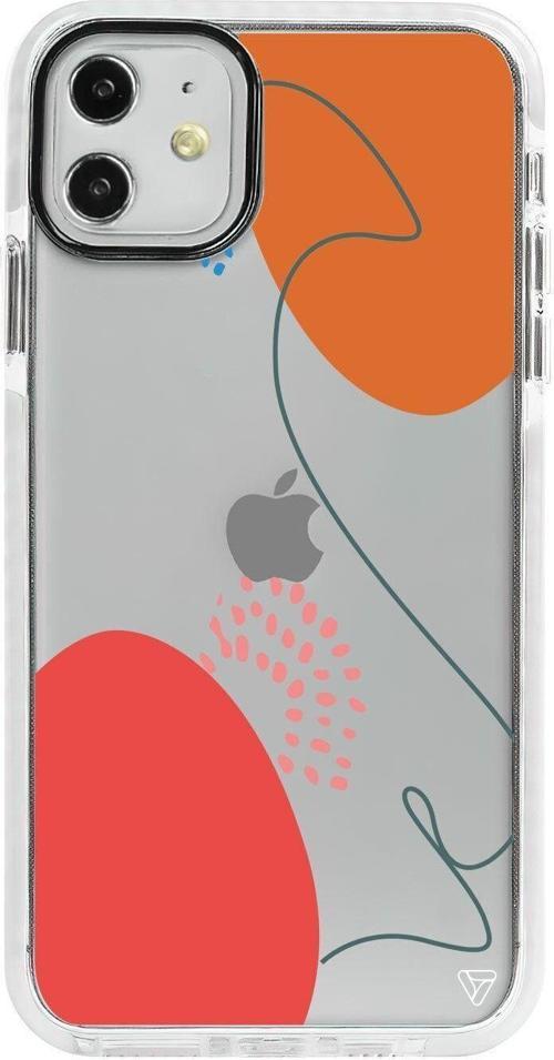 iPhone 11 Beyaz Impact Sade Şekil 2 Premium Telefon Kılıfı