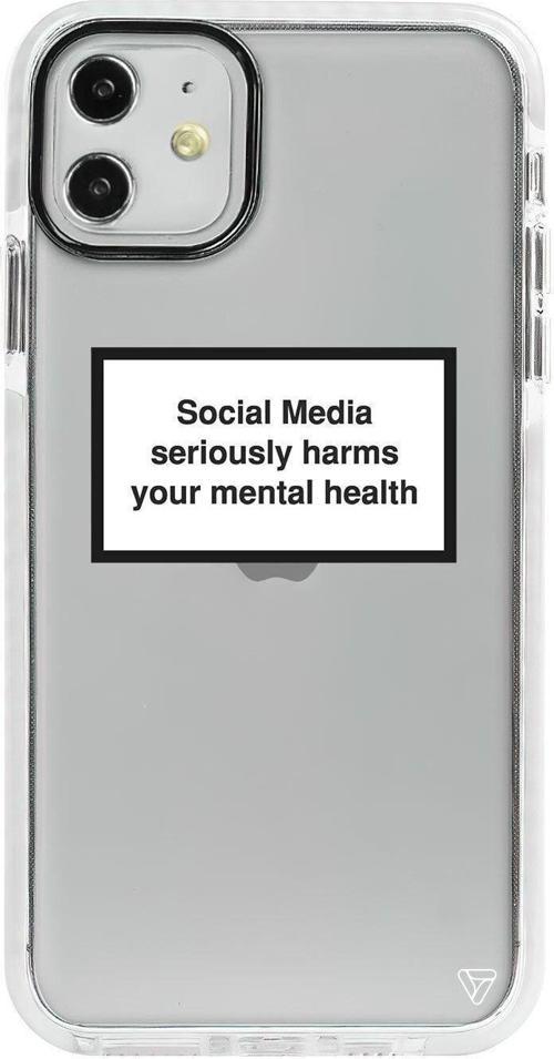 iPhone 11 Beyaz Impact Social Media Premium Telefon Kılıfı