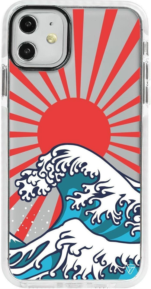 iPhone 11 Beyaz Impact Japan Wave Premium Telefon Kılıfı