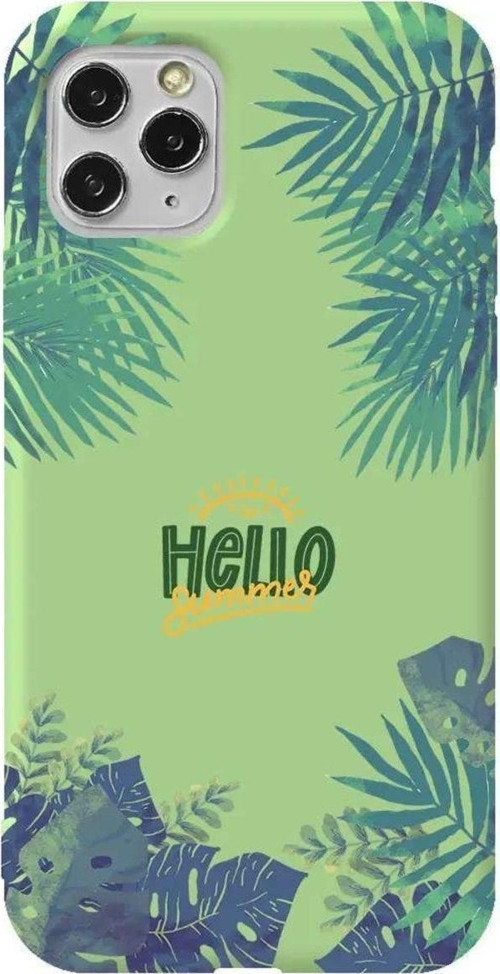 İphone 11 Pro Açık Yeşil Renkli Silikon Telefon Kılıfı - Hello Summer