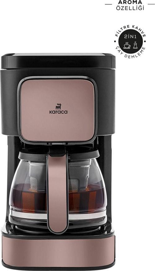 Just Coffee Aroma 2 In 1 Filtre Kahve Ve Çay Demleme Makinesi Rosegold
