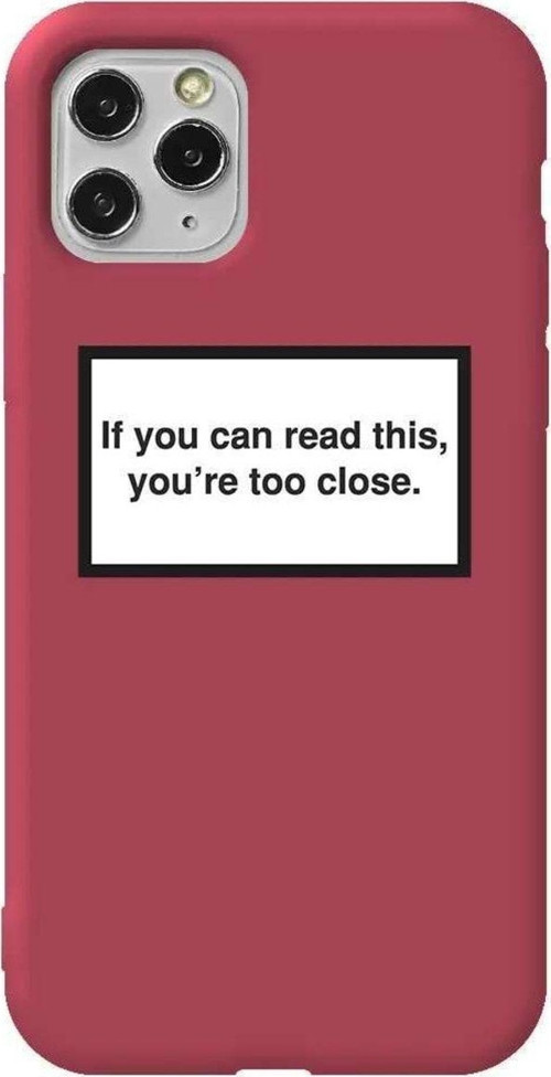 İphone 11 Pro Bordo Renkli Silikon Telefon Kılıfı - Too Close