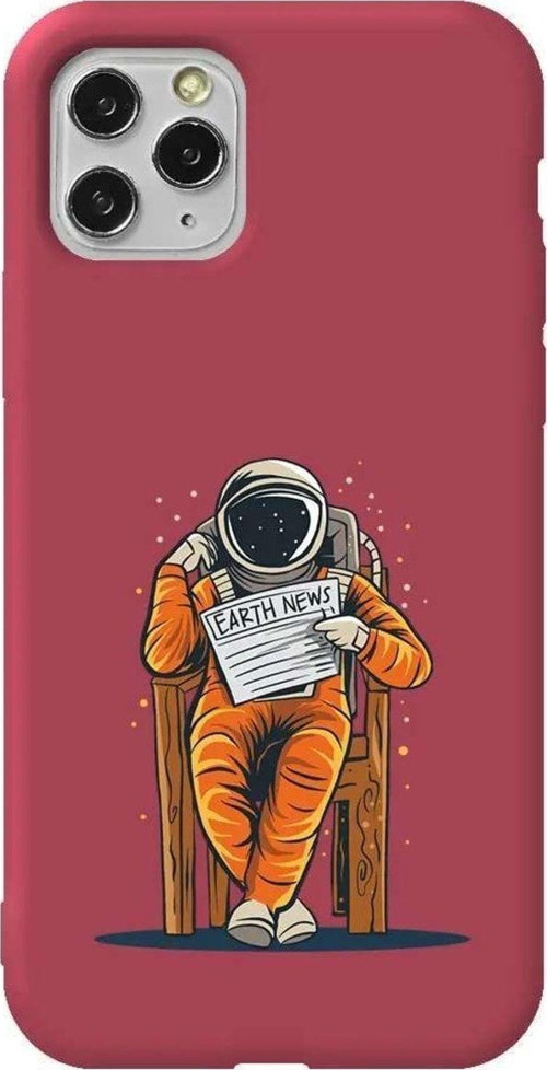 İphone 11 Pro Bordo Renkli Silikon Telefon Kılıfı - Earth News