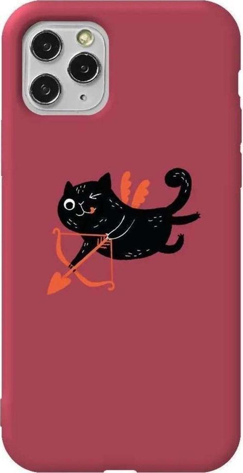 İphone 11 Pro Bordo Renkli Silikon Telefon Kılıfı - Eros