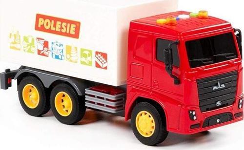 Sürtmeli Kapalı Kasakamyon Işıklı ve Sesli Kırmızı Kabinli Kamyon 96357