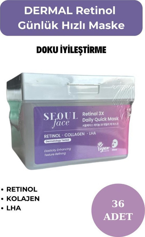 Retinol Günlük Hızlı Maske 36 Adet