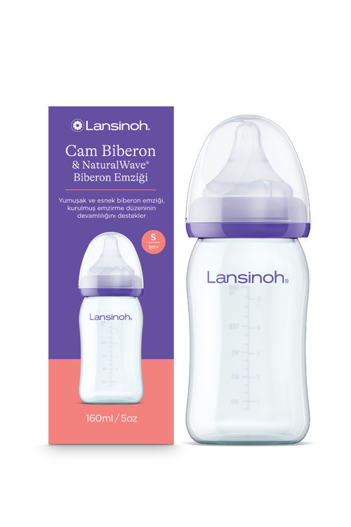 160 ml Cam Biberon ve NaturalWave® Biberon Emziği (1Ay+)