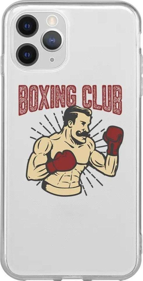 İphone 11 Pro Max Seffaf Telefon Kılıfı - Boxing Club