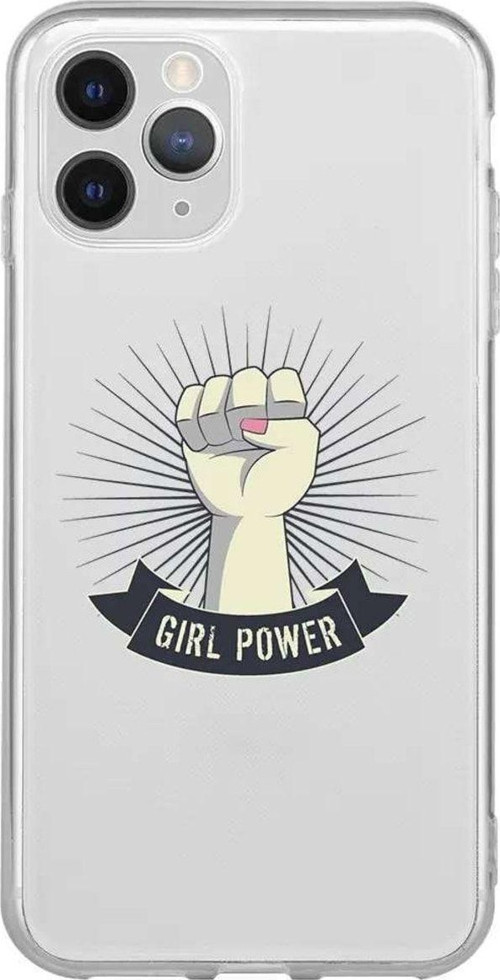 İphone 11 Pro Max Seffaf Telefon Kılıfı - Girl Punch