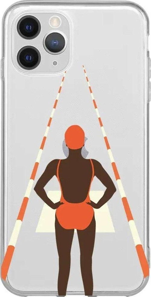 İphone 11 Pro Max Seffaf Telefon Kılıfı - Swimmer