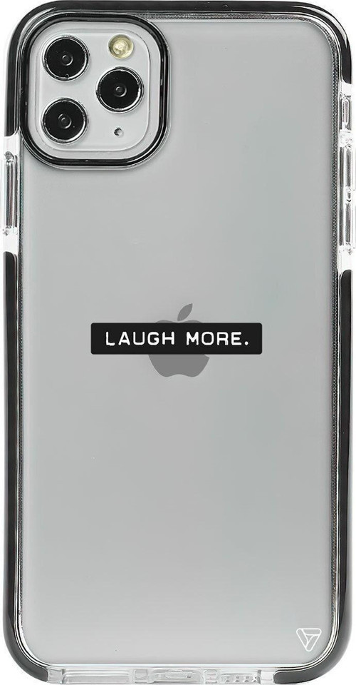 İphone 11 Pro Max Siyah Impact Laugh More Premium Telefon Kılıfı