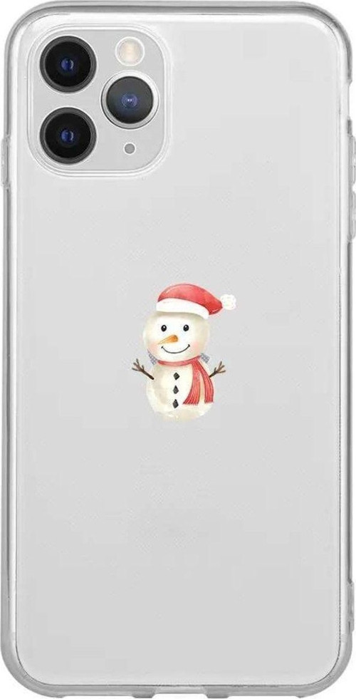 İphone 11 Pro Max Uyumlu Seffaf Telefon Kılıfı - Snowman