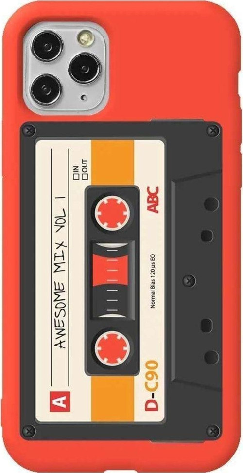 İphone 11 Pro Max Turuncu Renkli Silikon Telefon Kılıfı - Kaset