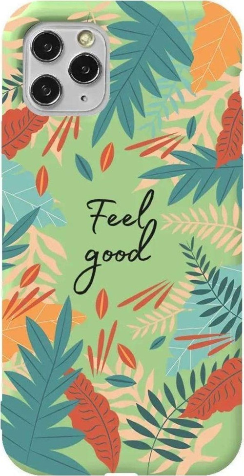 İphone 11 Pro Max Açik Yesil Renkli Silikon Telefon Kılıfı - Feel Good