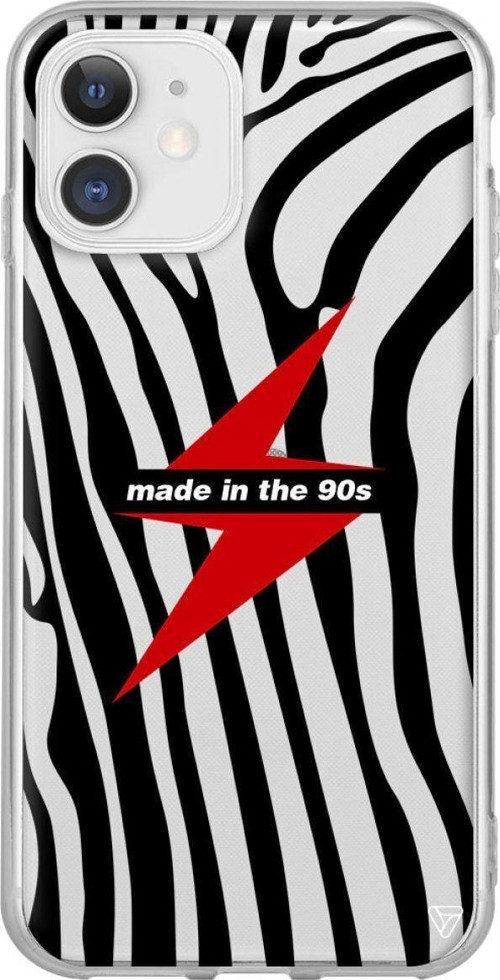 iPhone 11 Şeffaf Renkli Silikon Red Lightning In 90s Telefon Kılıfı