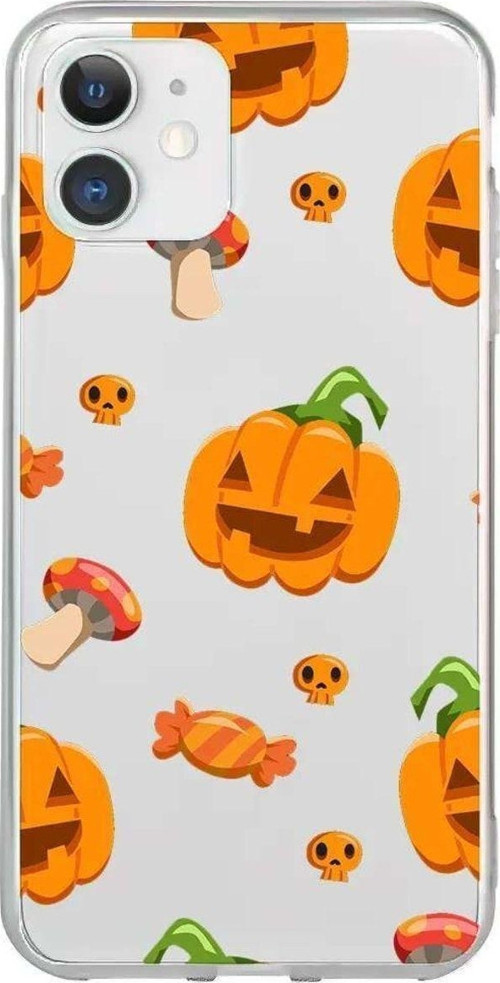 iPhone 11 Seffaf Telefon Kılıfı - Deadly Pumpkin