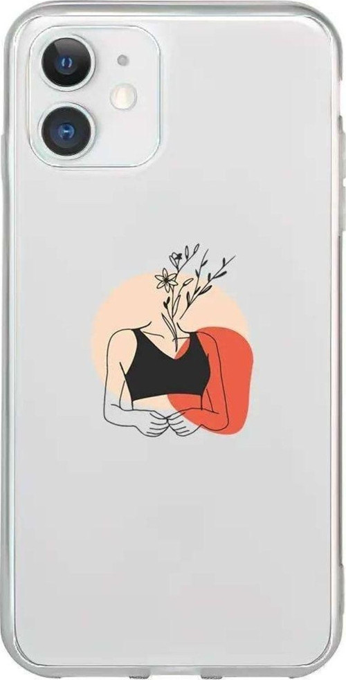 iPhone 11 Seffaf Telefon Kılıfı - Flower Girl