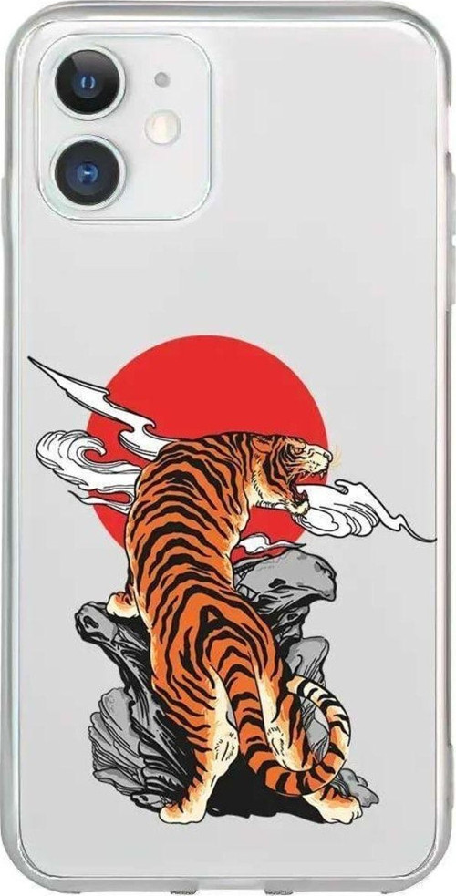 iPhone 11 Seffaf Telefon Kılıfı - Kukreyen Leopar