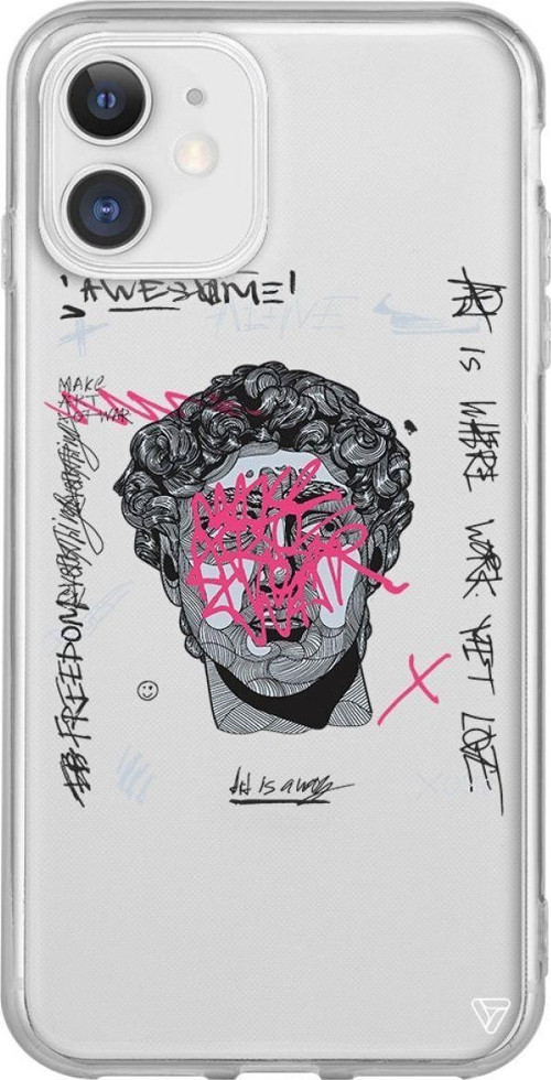 iPhone 11 Seffaf Telefon Kılıfı - Punk David