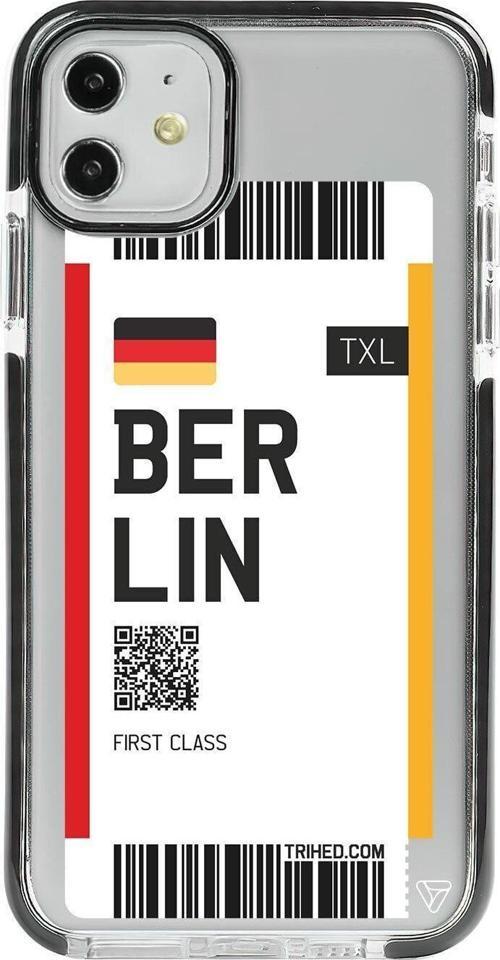 iPhone 11 Siyah Impact Berlin Bileti Premium Telefon Kılıfı