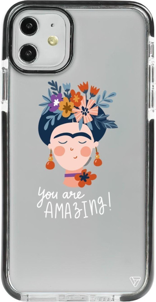 iPhone 11 Siyah Impact Frida 2 Premium Telefon Kılıfı