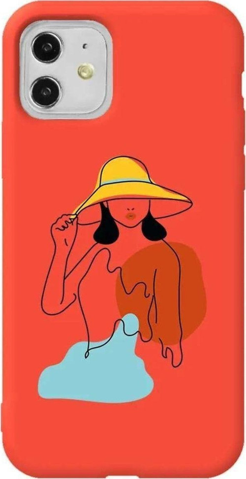 iPhone 11 Turuncu Renkli Silikon Telefon Kılıfı - Madam