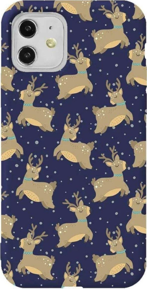 iPhone 11 Uyumlu Lacivert Renkli Silikon Telefon Kılıfı - Dear Deer