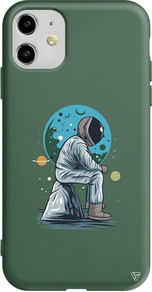 iPhone 11 Yesil Renkli Silikon Telefon Kılıfı - Forever Alone