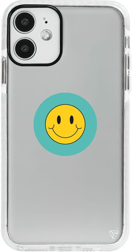 iPhone 12 Beyaz Impact Smile 2 Premium Telefon Kılıfı