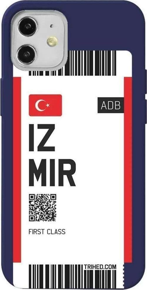 iPhone 12 Lacivert Renkli Silikon Telefon Kılıfı - Izmir Bileti