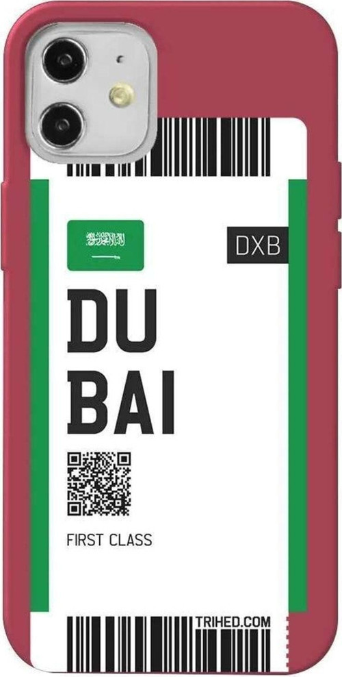 İphone 12 Mini Bordo Renkli Silikon Telefon Kılıfı - Dubai Bileti