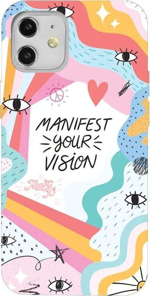 iPhone 12 Lila Renkli Silikon Telefon Kılıfı - Manifest Your Vision