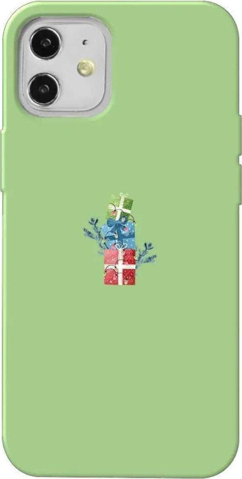 İphone 12 Mini Açik Yesil Renkli Silikon Telefon Kılıfı - Much More Gift