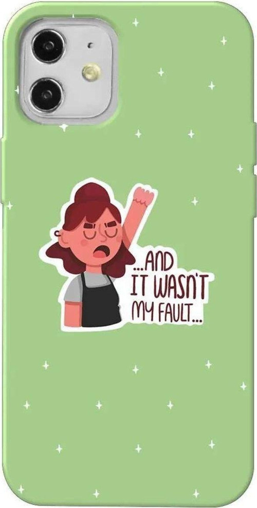 İphone 12 Mini Açik Yesil Renkli Silikon Telefon Kılıfı - My Fault