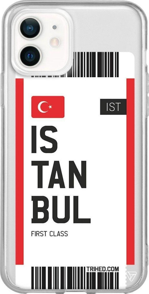 İphone 12 Mini Seffaf Telefon Kılıfı - Istanbul Bileti