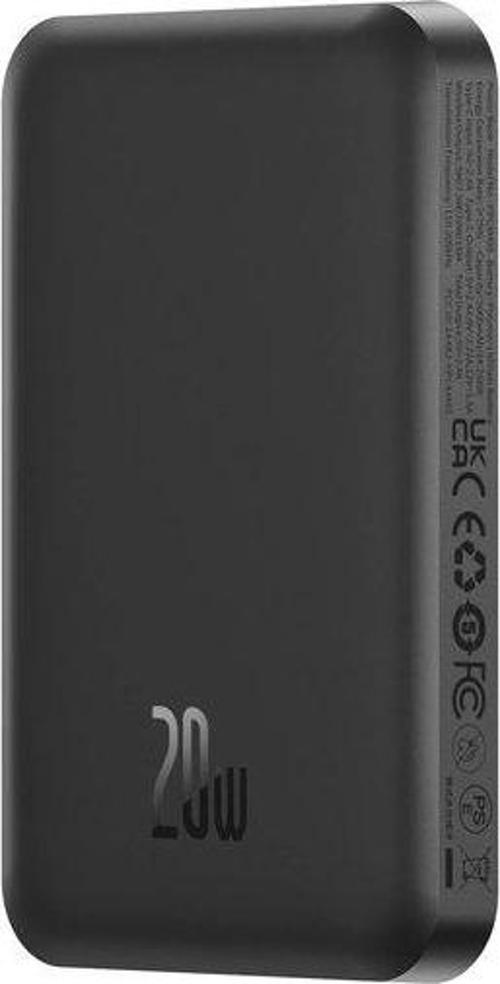 MgSafe Mini 20W 5.000 mAh Kablosuz Şarjlı Powerbank Siyah