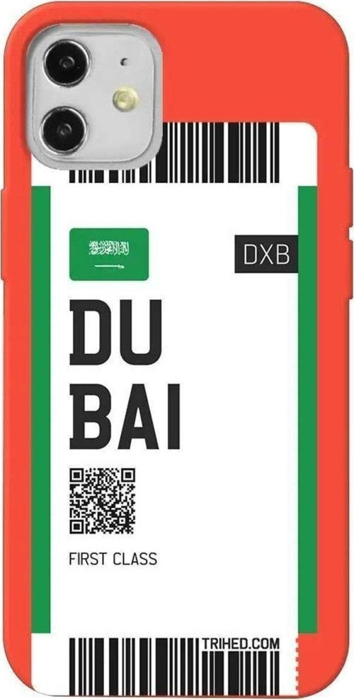 İphone 12 Mini Turuncu Renkli Silikon Telefon Kılıfı - Dubai Bileti