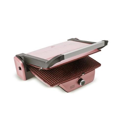 Antibakteriyel Gastro Diamond Izgara ve Tost Makinesi Rosegold
