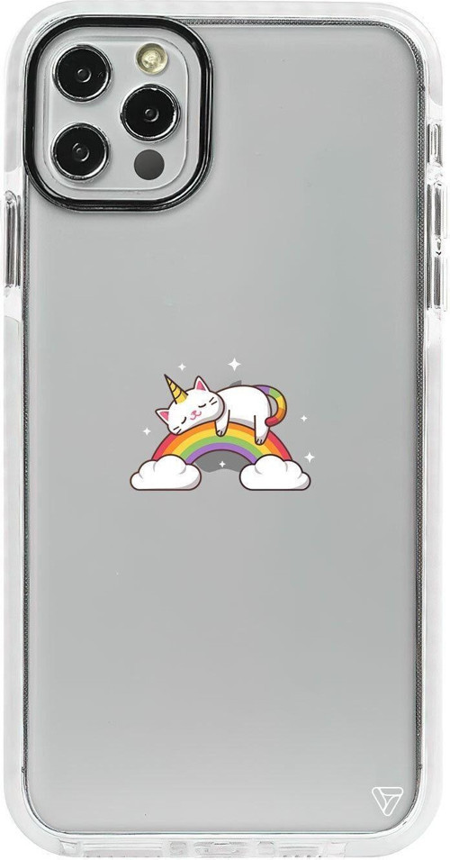 İphone 12 Pro Beyaz Impact Caticorn 2 Premium Telefon Kılıfı