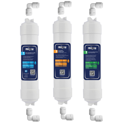 Kapalı Kasa Su Arıtma Cihazı İçin NSF Onaylı 3lü Ön Filtre Seti
