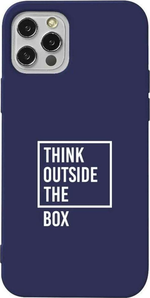 İphone 12 Pro Max Lacivert Renkli Silikon Telefon Kılıfı - Outside Box 2
