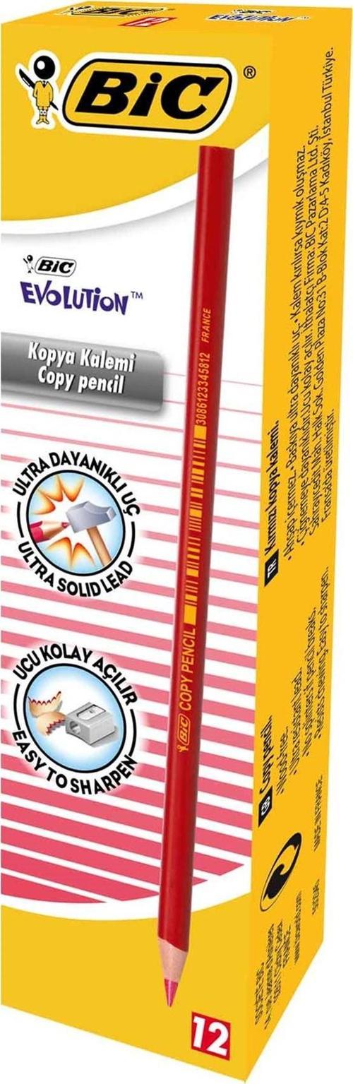 KOPYA KALEMI KIRMIZI EVOLUTION 12 LI