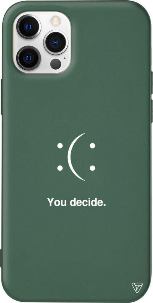 İphone 12 Pro Max Yeşil Renkli Silikon You Decide Telefon Kılıfı