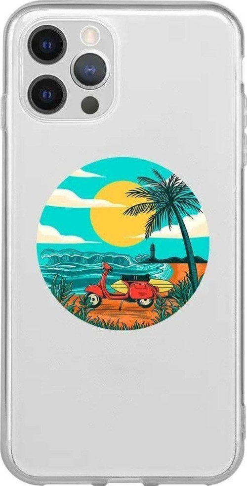 İphone 12 Pro Seffaf Telefon Kılıfı - Simple Life