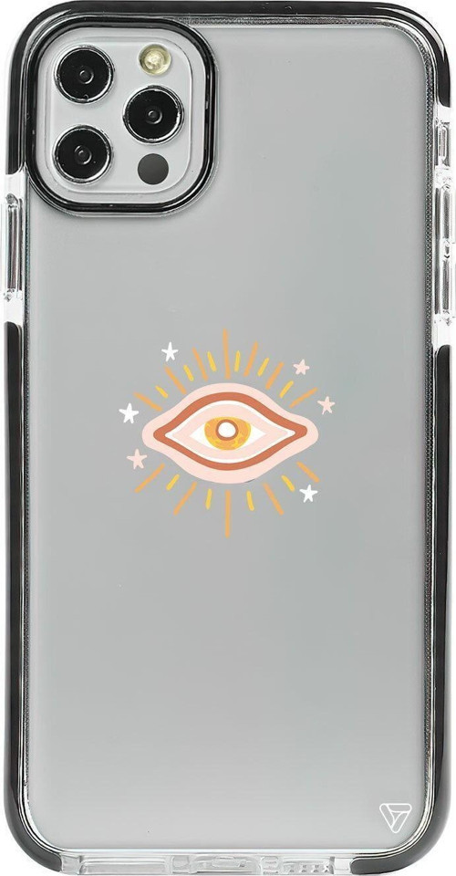 İphone 12 Pro Siyah Impact One Eye 2 Premium Telefon Kılıfı