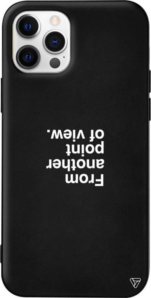 İphone 12 Pro Siyah Renkli Silikon Another Point Telefon Kılıfı