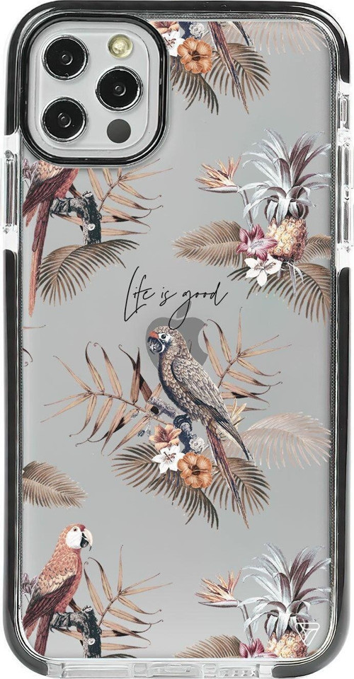 İphone 12 Pro Siyah Uyumlu Impact Parrot Yard Premium Telefon Kılıfı