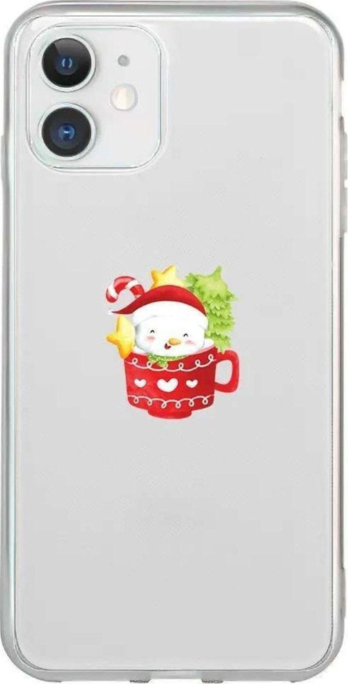 iPhone 12 Seffaf Telefon Kılıfı - A Cup Of Xmas 4