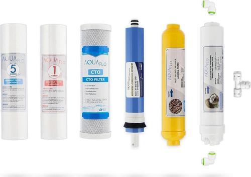 Açık Kasa Su Arıtma Cihazı 6lı Filtresi AquaFlo Membran Set