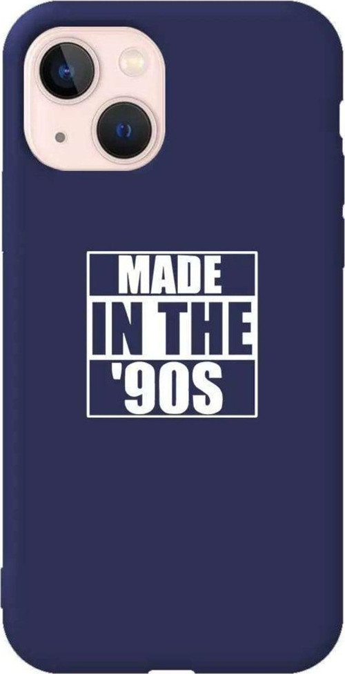 iPhone 13 Lacivert Renkli Silikon Telefon Kılıfı - Made In The 90's